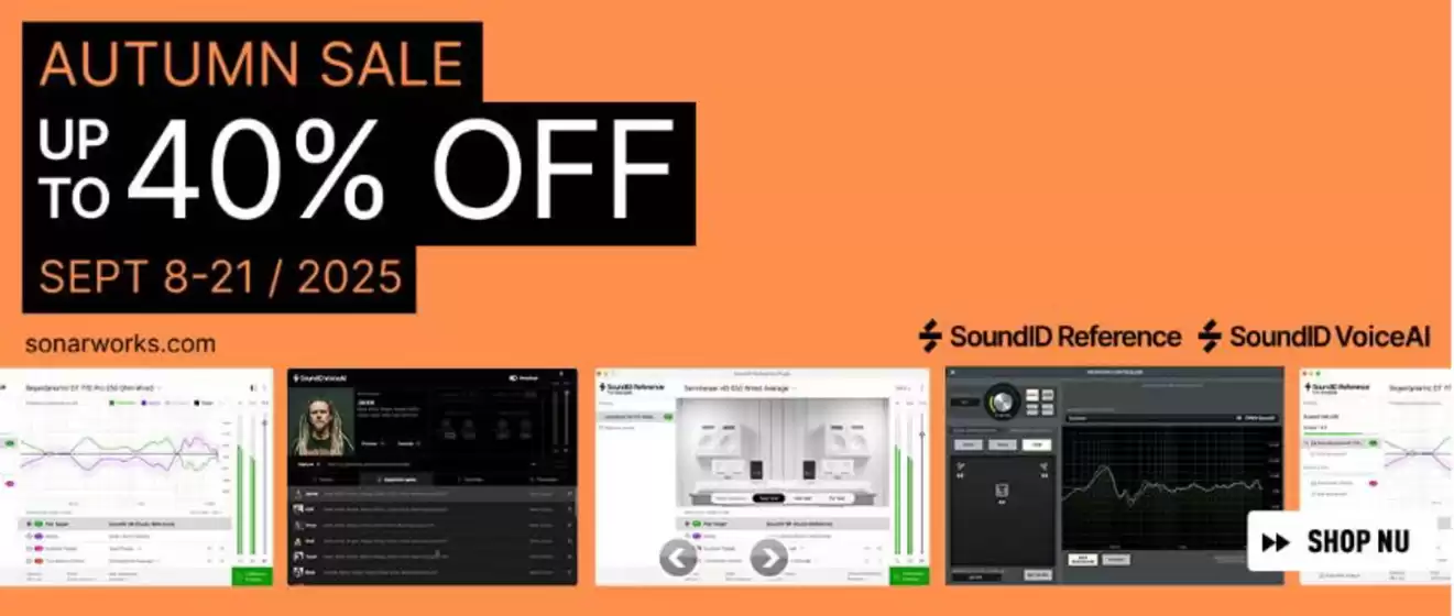 Autumn sale Up to 40% off