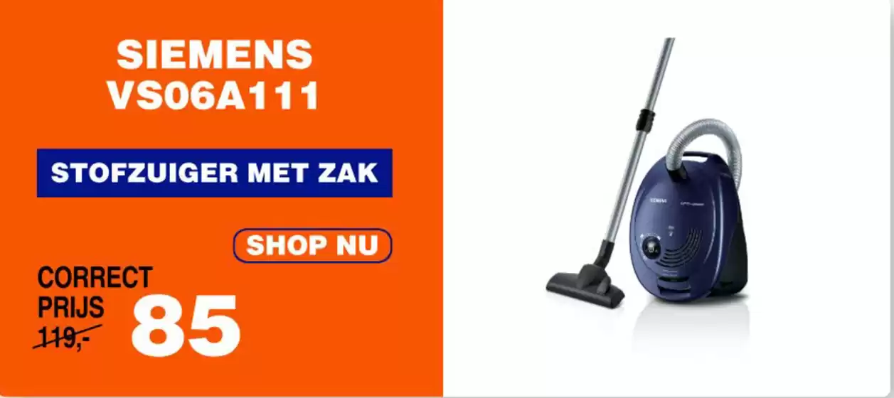 Stofzuiger met zak