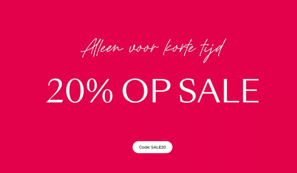 20% op sale