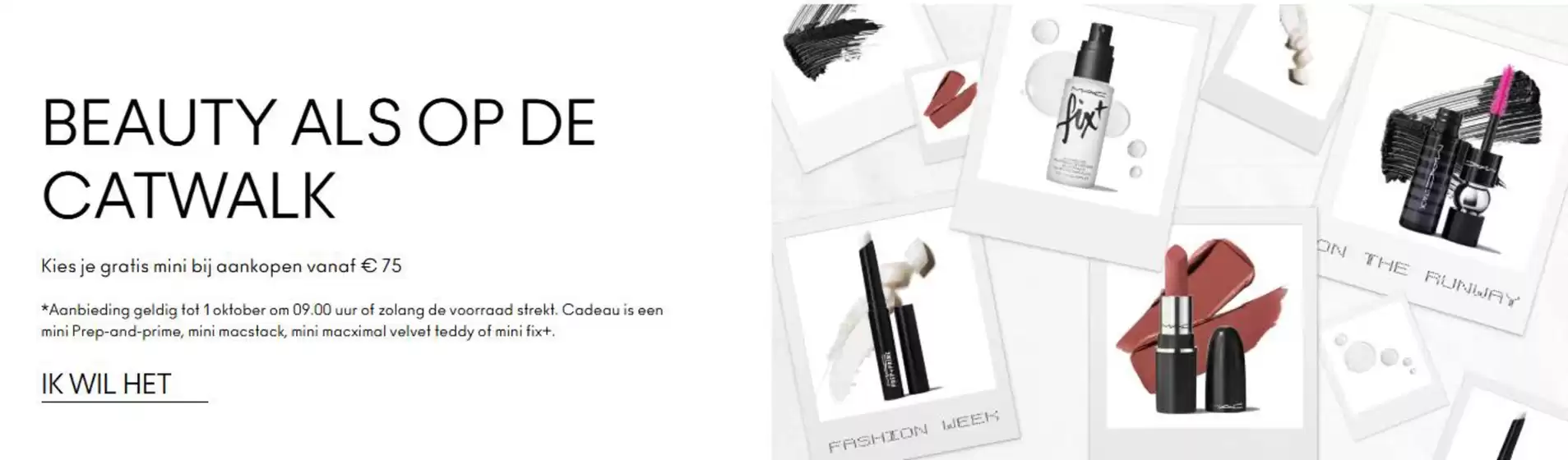 Beauty als op de catwalk