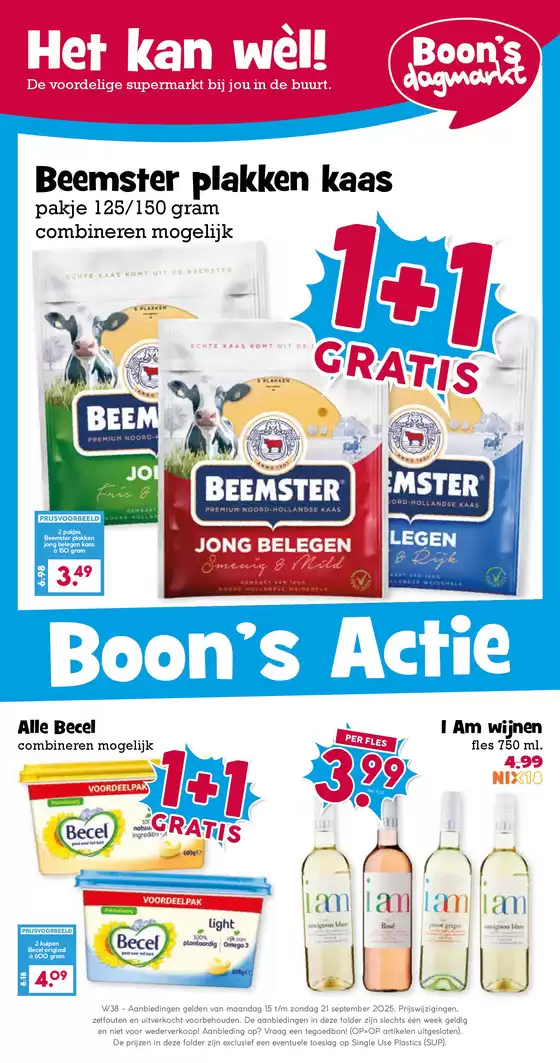 Catalogus van Boon's Markt in Leusden | Onze beste deals voor u | 2025-09-14T00:00:00.000Z - 2025-09-28T00:00:00.000Z