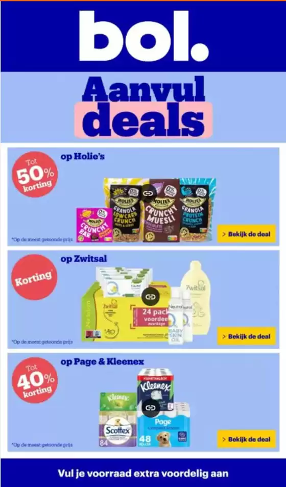 Catalogus van Bol.com in Alkmaar | Aanvul deals | 2025-09-15T00:00:00.000Z - 2025-09-21T00:00:00.000Z
