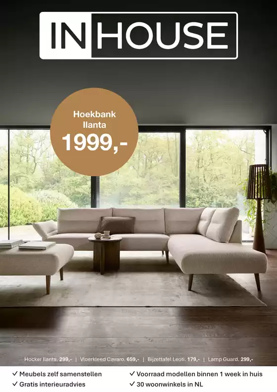 Catalogus van IN.HOUSE | Hoekbank Ilanta 1999,- | 2025-09-15T00:00:00.000Z - 2025-09-27T00:00:00.000Z