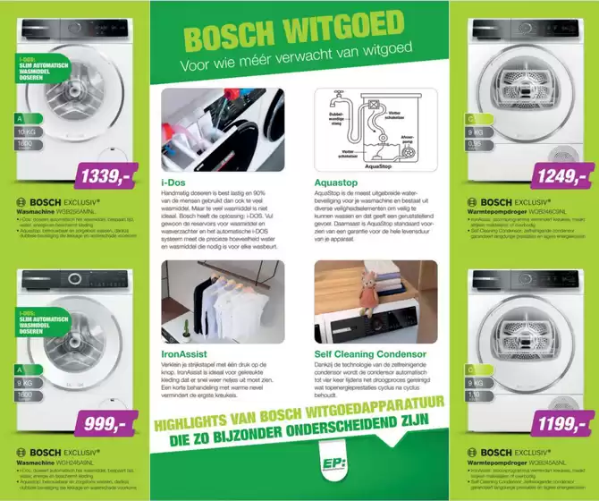 De exclusieve klasse van Bosch & siemens