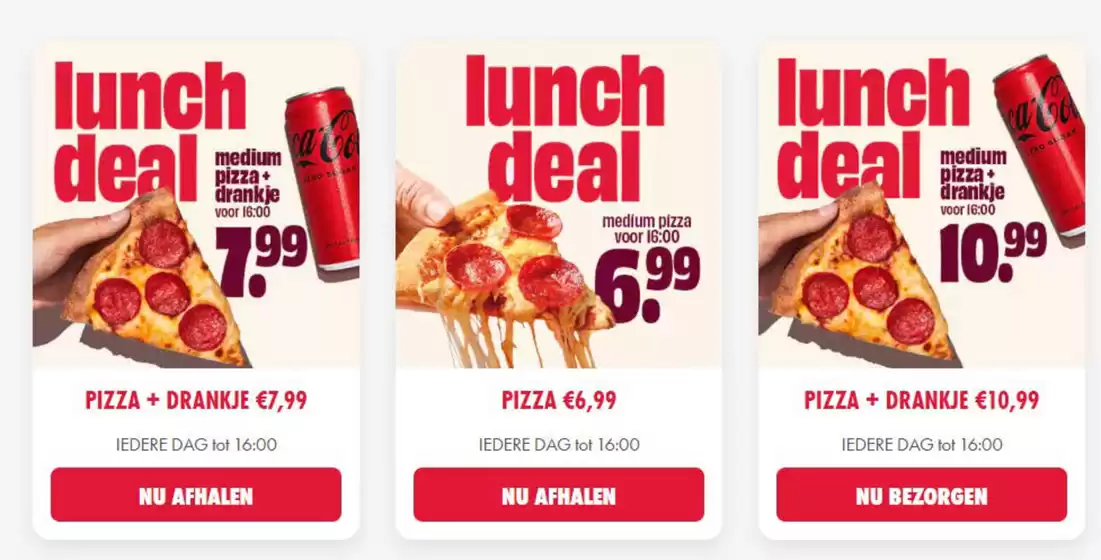 Catalogus van Domino's pizza in Nijmegen | Lunch deals | 2025-09-16T00:00:00.000Z - 2025-09-30T00:00:00.000Z