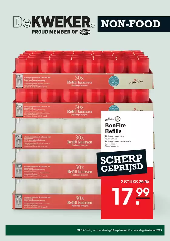 Catalogus van De Kweker in Nijmegen | Non - Food | 2025-09-16T00:00:00.000Z - 2025-10-06T00:00:00.000Z