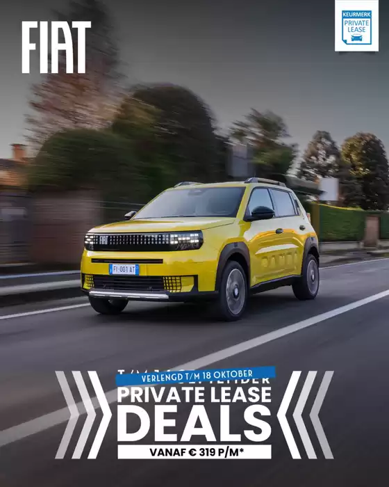 Catalogus van Fiat in Nijverdal | Private Lease Deals | 2025-09-16T00:00:00.000Z - 2025-10-18T00:00:00.000Z