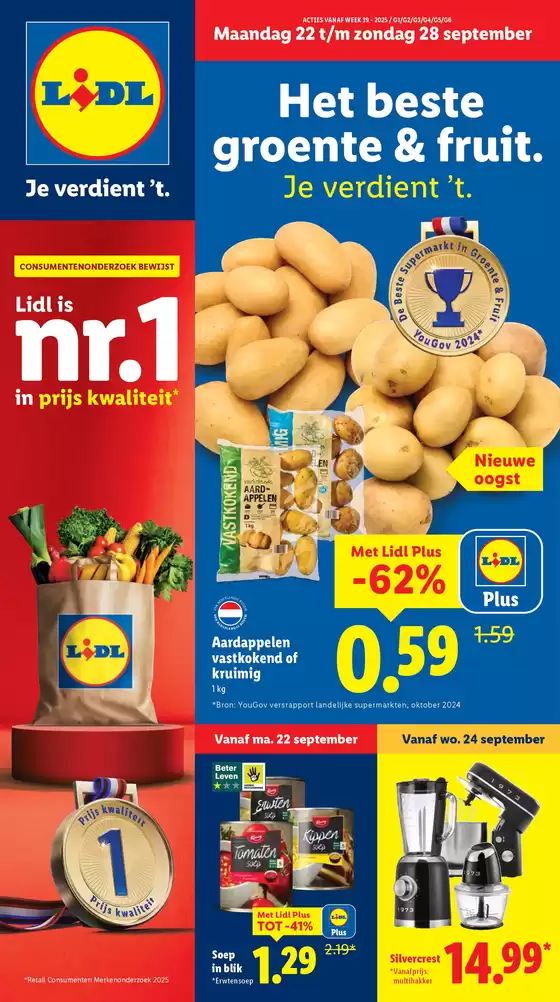 Catalogus van Lidl in Burgum | Geweldig aanbod voor koopjesjagers | 2025-09-18T00:00:00.000Z - 2025-09-28T00:00:00.000Z