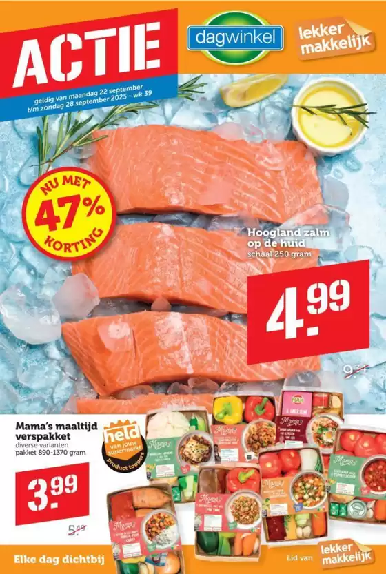Catalogus van Dagwinkel in Wekerom | Dagwinkel folder | 2025-09-22T00:00:00.000Z - 2025-09-28T00:00:00.000Z