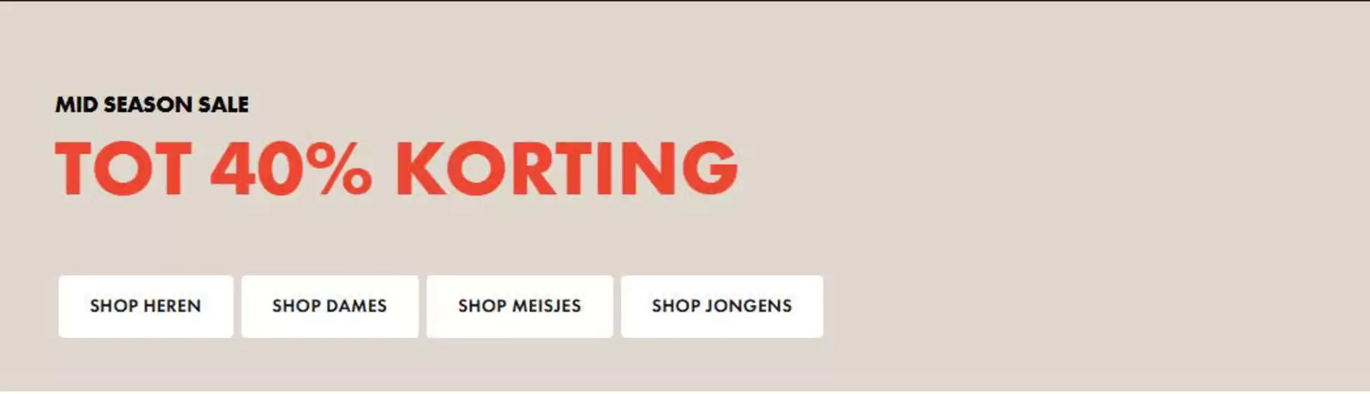 Tot 40% Korting