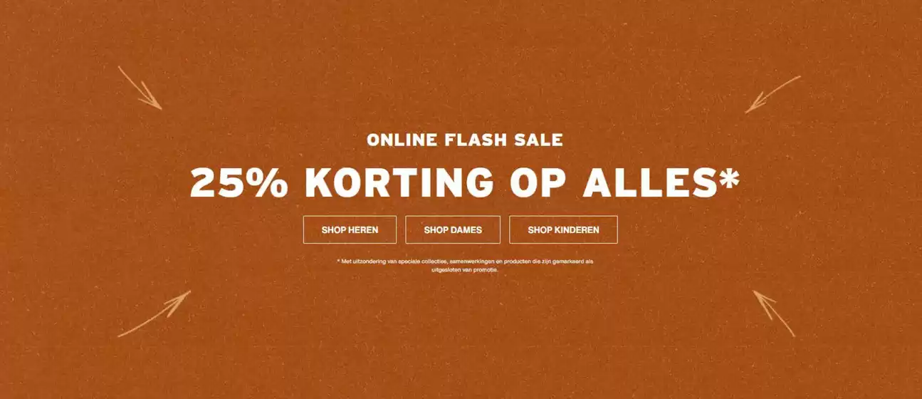 25% korting op alles*