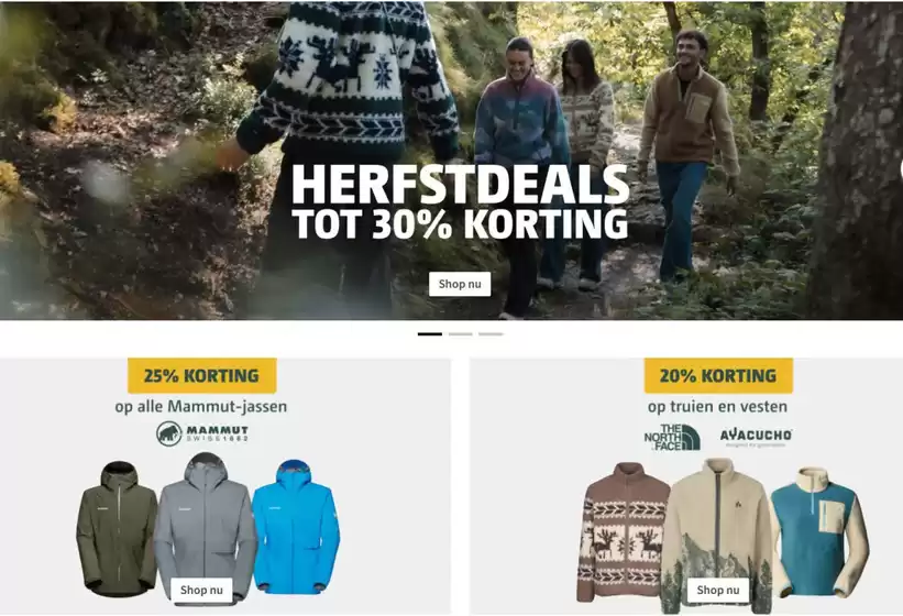 Herfstdeals Tot 30% korting