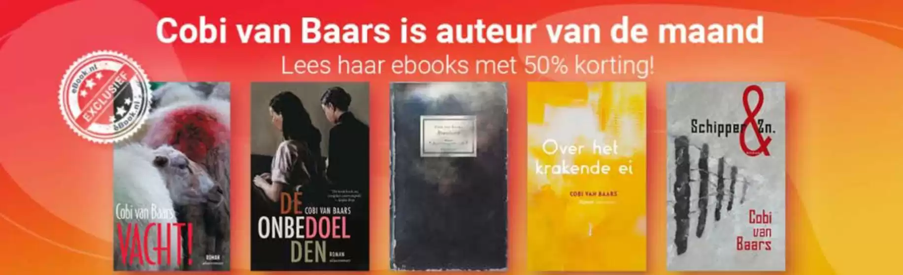 Lees haar ebooks met 50% korting!