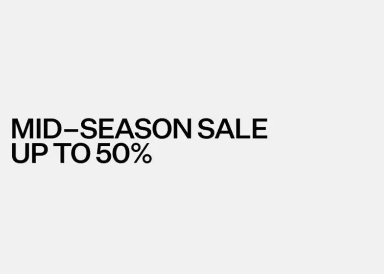 Mid-season sale up to 50%