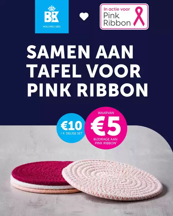 Samen aan tafel voor Pink Ribbon