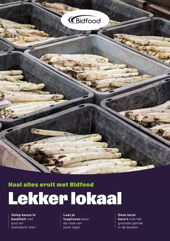 Catalogus van Bidfood in Nieuwegein | Lekker lokaal | 2025-10-07T00:00:00.000Z - 2025-10-21T00:00:00.000Z