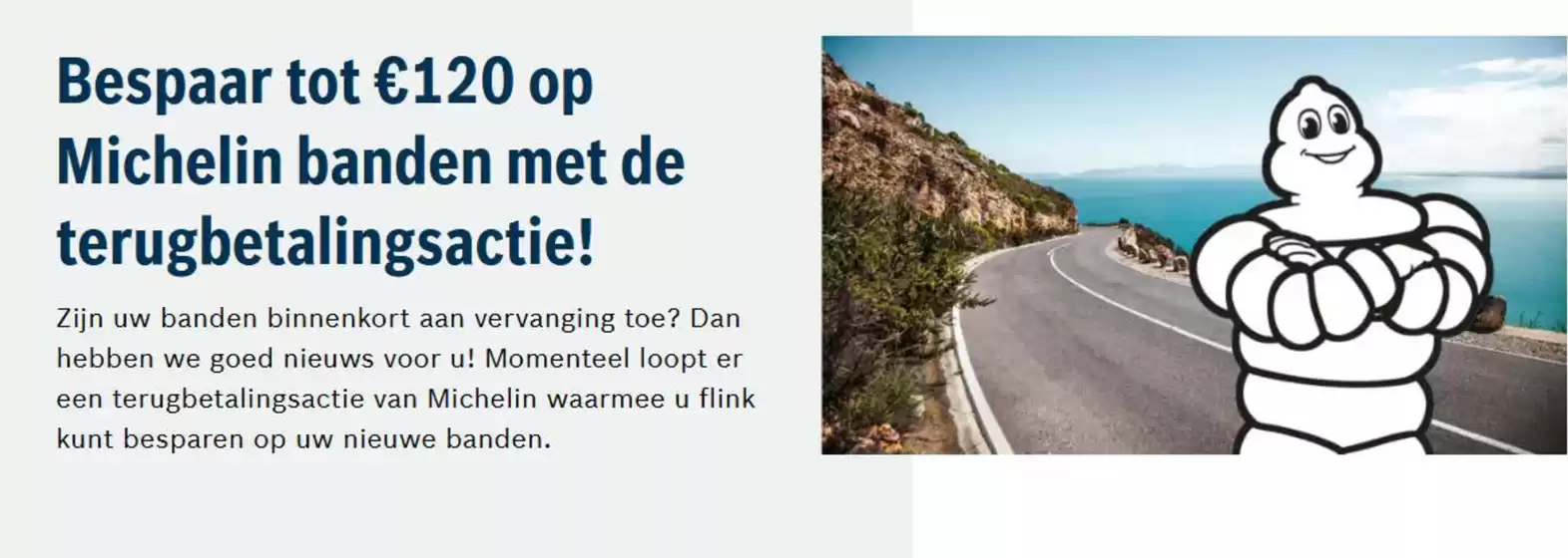 Bespaar tot €120 op Michelin banden met de terugbetalingsactie!