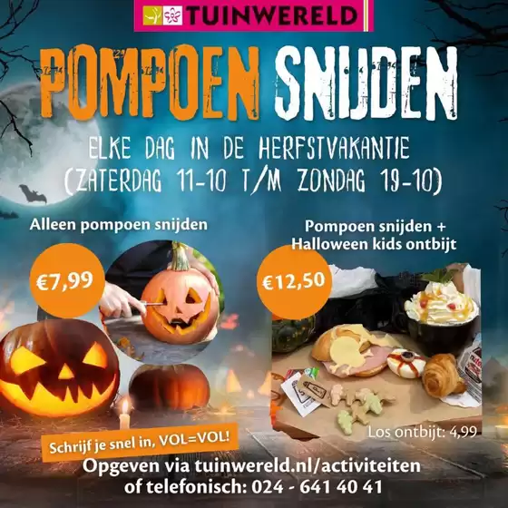 Catalogus van TuinWereld in Heerhugowaard | Pompoen snuden | 2025-10-10T00:00:00.000Z - 2025-10-19T00:00:00.000Z