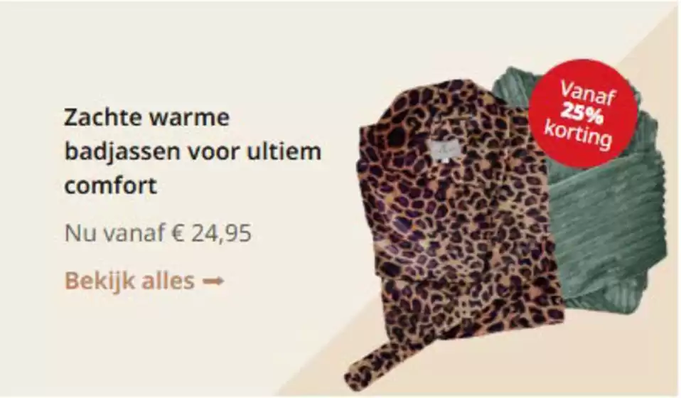 Vanaf 25% korting