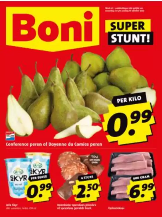 Catalogus van Boni in Bergen op Zoom | Boni Folder week 42 | 2025-10-13T00:00:00.000Z - 2025-10-19T00:00:00.000Z