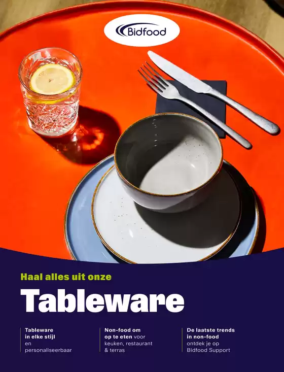 Catalogus van Bidfood in Nieuwegein | Non-food | 2025-10-11T00:00:00.000Z - 2025-10-25T00:00:00.000Z