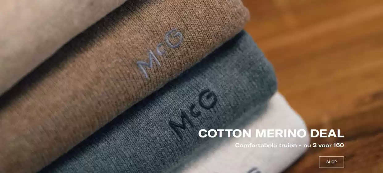 Catalogus van McGregor in Den Haag | Cotton merino deal | 2025-10-14T00:00:00.000Z - 2025-10-28T00:00:00.000Z