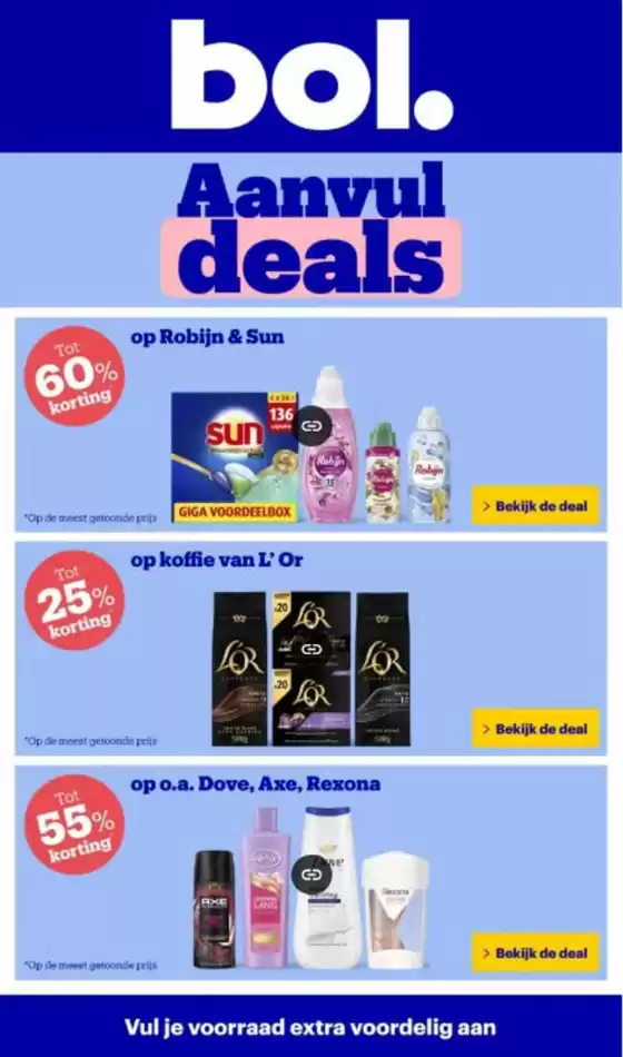 Catalogus van Bol.com in Heerhugowaard | Aanvul deals | 2025-10-14T00:00:00.000Z - 2025-10-18T00:00:00.000Z