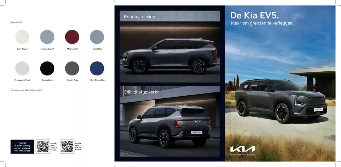 Catalogus van Kia in Cadier en Keer | Kia Netherlands EV5 brochure | 2025-10-16T00:00:00.000Z - 2025-10-30T00:00:00.000Z