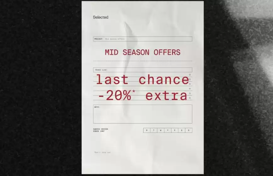 Catalogus van Selected in Rotterdam | Mid Season Offers  | 2025-10-16T00:00:00.000Z - 2025-10-19T00:00:00.000Z