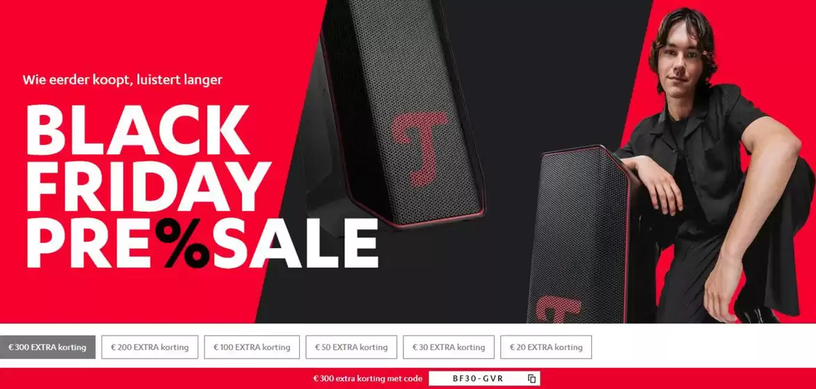 Catalogus van Teufel in Den Haag | Black friday pre%sale | 2025-10-17T00:00:00.000Z - 2025-10-31T00:00:00.000Z