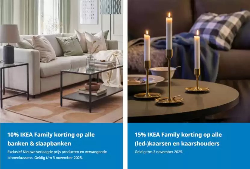 Catalogus van IKEA in Leiderdorp | 10% IKEA Family korting op alle banken & slaapbanken | 2025-10-17T00:00:00.000Z - 2025-11-03T00:00:00.000Z