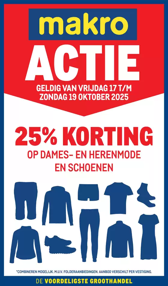 Catalogus van Makro | Actie mode | 2025-10-17T00:00:00.000Z - 2025-10-19T00:00:00.000Z