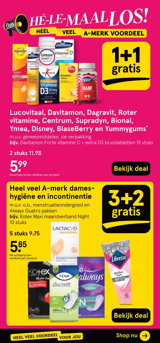 Aantrekkelijke speciale aanbiedingen voor iedereen