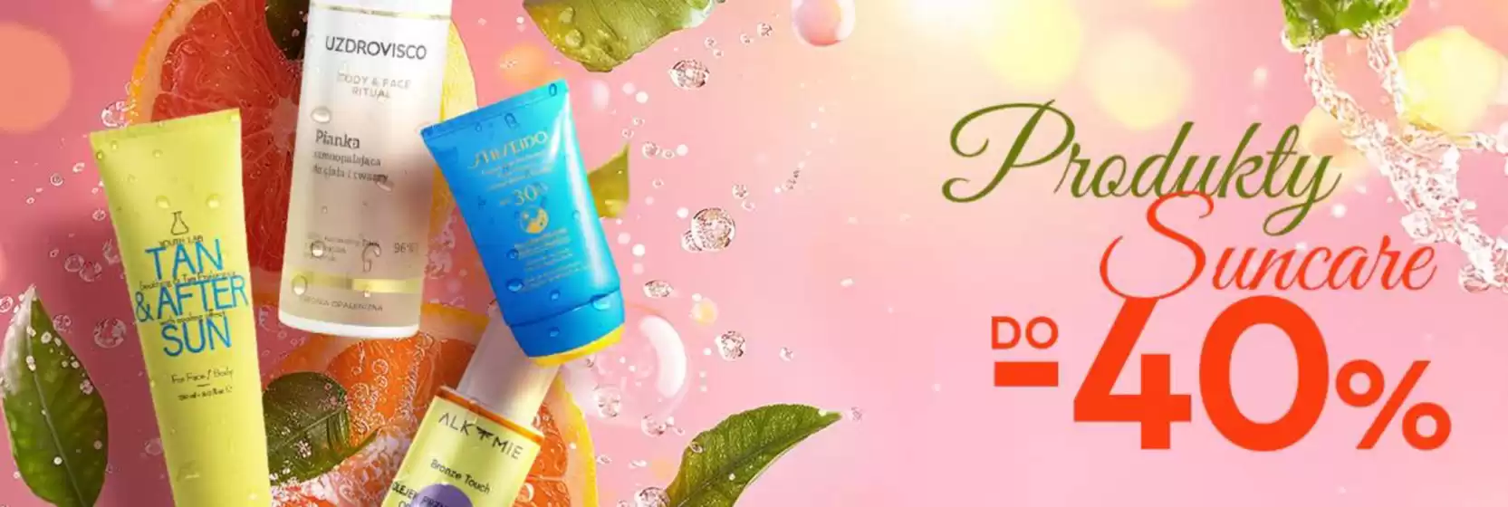 Produkty suncare do - 40 % 