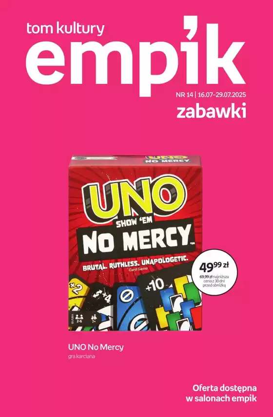Katalog Empik w: Krynica Morska | Nasze najlepsze oferty dla Ciebie | 2025-07-16T00:00:00.000Z - 2025-07-29T00:00:00.000Z