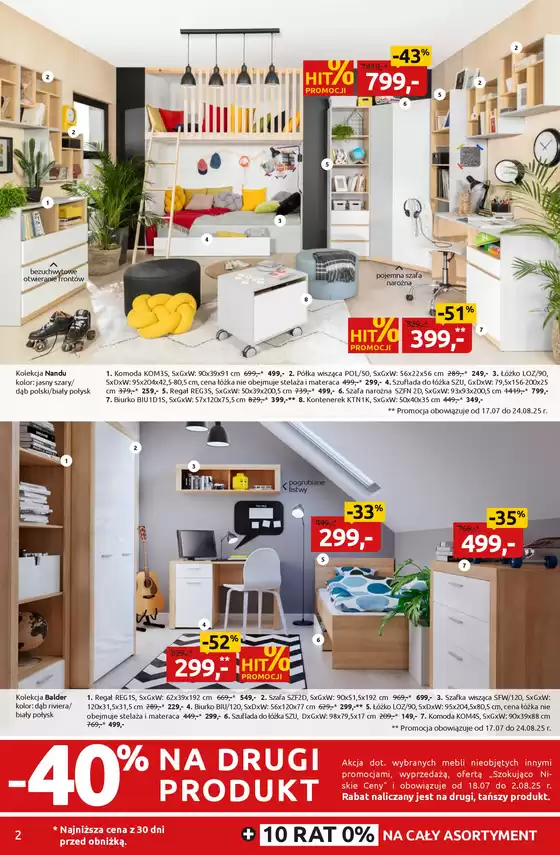 Letnie rabatowanie do -50% na setki mebli i dodatków