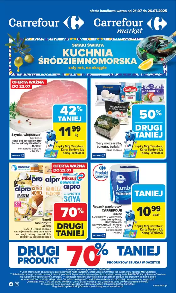 Katalog Carrefour Market w: Łomianki | Gazetka Carrefour, Market od poniedzia&#322;ku  | 2025-07-20T00:00:00.000Z - 2025-07-26T00:00:00.000Z