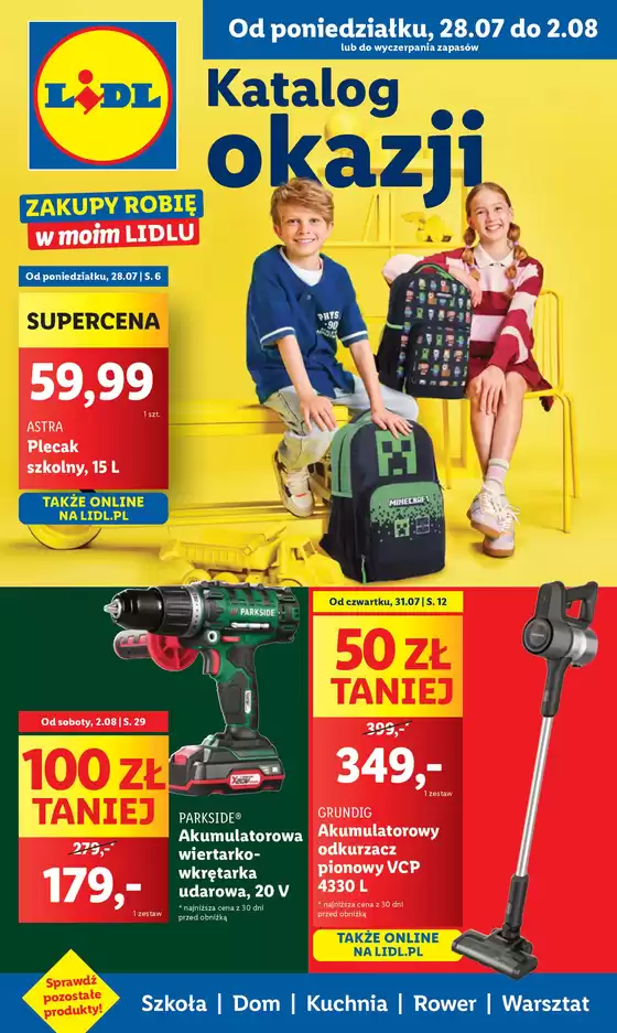 Katalog Lidl w: Siemiatycze | OFERTA WAŻNA OD 28.07 | 2025-07-21T00:00:00.000Z - 2025-08-02T00:00:00.000Z
