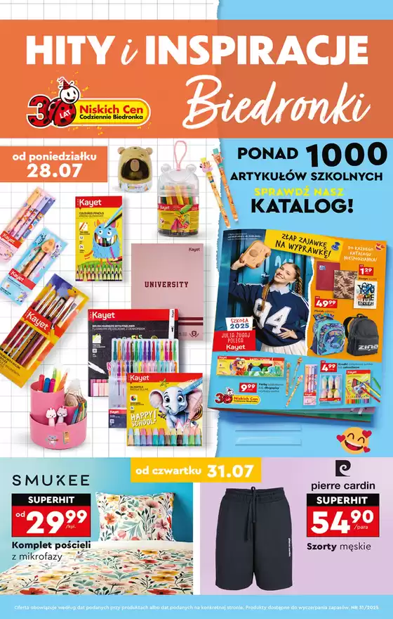 Katalog Biedronka w: Trzcińsko-Zdrój | Nasze najlepsze oferty dla Ciebie | 2025-07-28T00:00:00.000Z - 2025-07-31T00:00:00.000Z