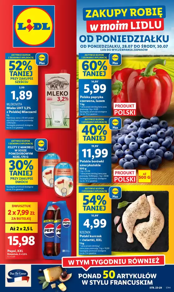 OFERTA WAŻNA OD 28.07 DO 30.07