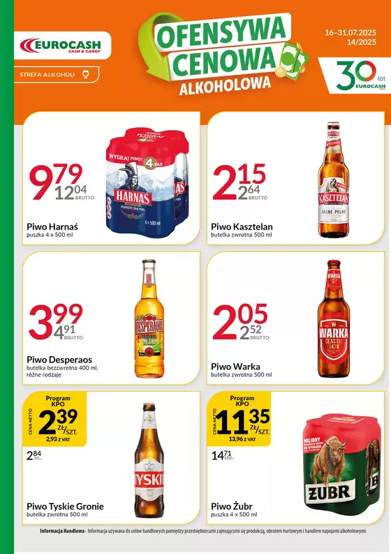 Katalog Eurocash w: Siechnice | Ofensywa Alkoholowa | 2025-07-16T00:00:00.000Z - 2025-07-31T00:00:00.000Z