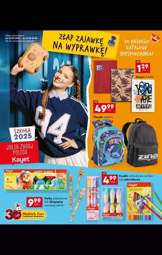 Katalog Biedronka w: Skarszewy | Specjalne oferty dla Ciebie | 2025-07-28T00:00:00.000Z - 2025-08-31T00:00:00.000Z
