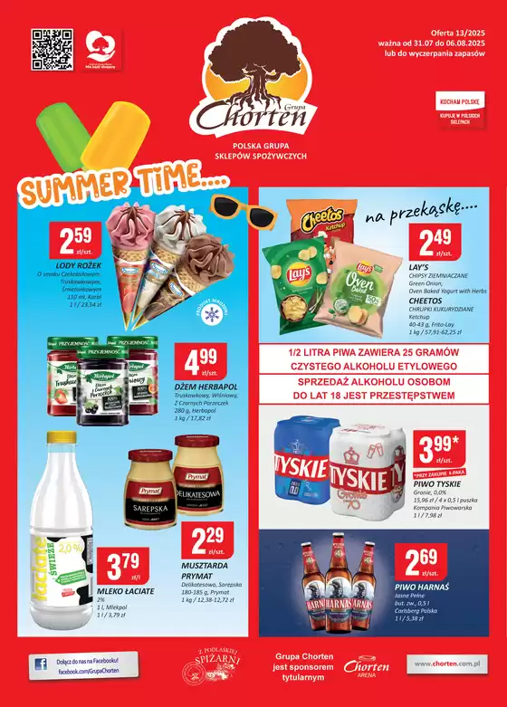Katalog Chorten w: Strzegom | Oszczędzaj teraz dzięki naszym ofertom | 2025-07-31T00:00:00.000Z - 2025-08-06T00:00:00.000Z
