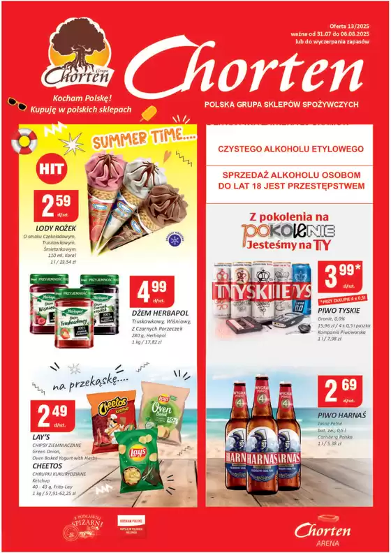 Katalog Chorten w: Reda | Najlepsze oferty dla wszystkich klientów | 2025-07-31T00:00:00.000Z - 2025-08-06T00:00:00.000Z
