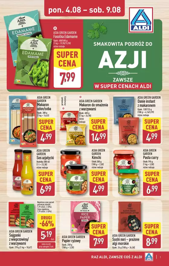 Katalog Aldi w: Strzegom | Najlepsze oferty dla oszczędnych | 2025-08-04T00:00:00.000Z - 2025-09-08T00:00:00.000Z
