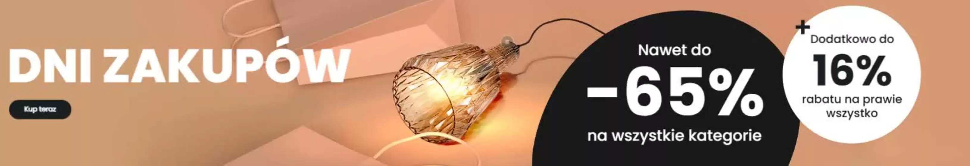 Katalog Lampy w: Siedlce | Nawet do -65% na wszystkie kategorie | 2025-07-28T00:00:00.000Z - 2025-08-11T00:00:00.000Z