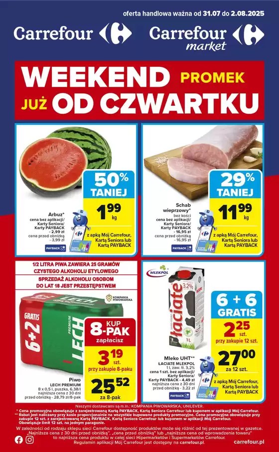 Katalog Carrefour w: Radziejów | Gazetka Weekend promek ju&#380; od czwartku! | 2025-07-30T00:00:00.000Z - 2025-08-02T00:00:00.000Z