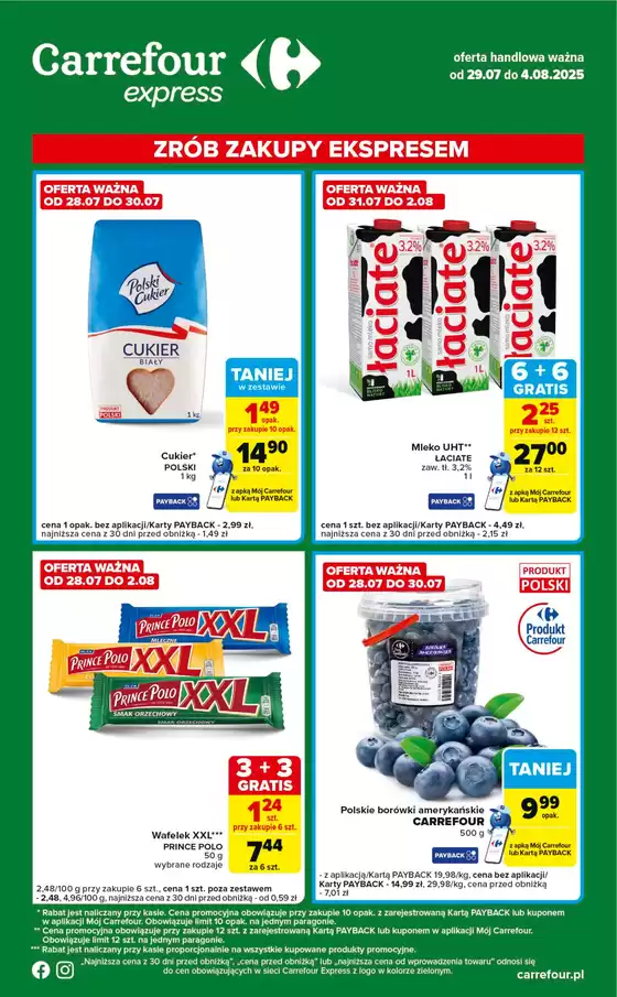 Katalog Carrefour Express w: Skarszewy | Aktualne oferty i promocje | 2025-07-28T00:00:00.000Z - 2025-08-04T00:00:00.000Z