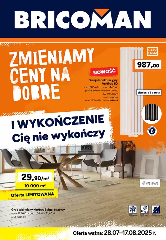 Katalog Bricoman w: Gryfice | Gazetka Bricoman | 2025-07-28T00:00:00.000Z - 2025-08-17T00:00:00.000Z