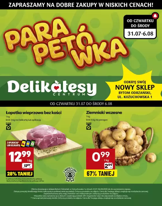Katalog Delikatesy Centrum w: Jarosław | Najlepsze oferty dla oszczędnych | 2025-07-31T00:00:00.000Z - 2025-08-06T00:00:00.000Z